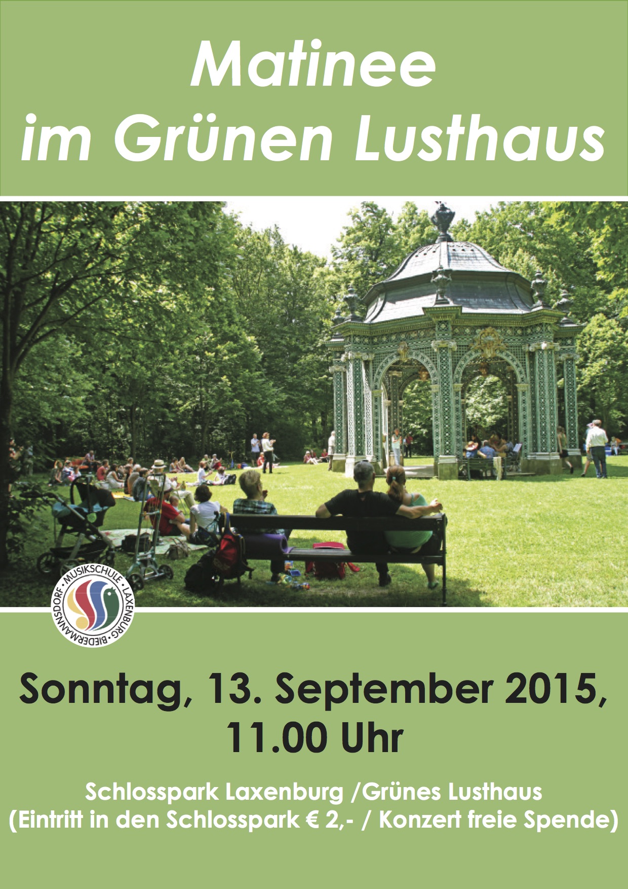 Matinee im Schlosspark-Plakat – September 2015