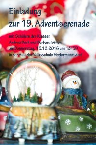 Plakat Adventserenade 2016