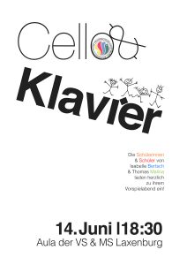 Plakat Cello & Klavier 2017