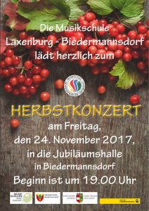 Plakat Herbstkonzert 2017