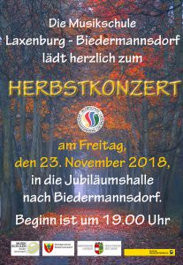Plakat Herbstkonzert 2018