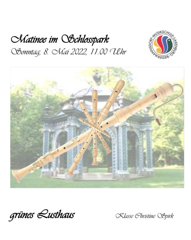 Plakat Muttertags-Matinee im Schlosspark Laxenburg, Mai 2022